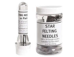 Felting Needle Star 38 Gauge - pack of 10