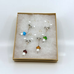 Handcrafted Wine Glass Charms Set by CC&A Designs