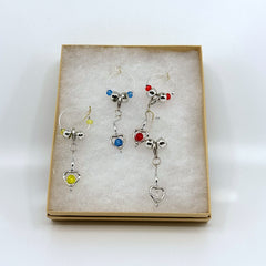 Handcrafted Wine Glass Charms Set by CC&A Designs