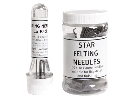 Felting Needle Star 38 Gauge - pack of 10