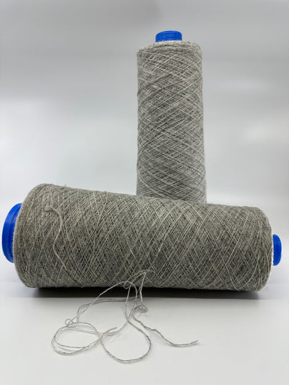 Light Grey Lambswool Weaving Yarn Cones