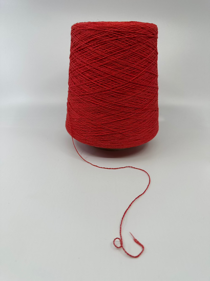 A Cone of Red Yarn