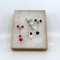 Handcrafted Wine Glass Charms Set by CC&A Designs