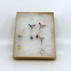 Handcrafted Wine Glass Charms Set by CC&A Designs