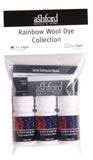 Ashford Wool Dye Rainbow Collection