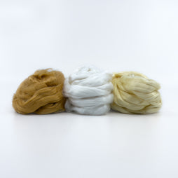 Eri Silk Top - 3 oz - Sampler (Red, White & Yellow)
