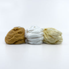 Eri Silk Top - 3 oz - Sampler (Red, White & Yellow)