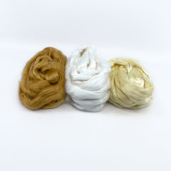 Eri Silk Top - 3 oz - Sampler (Red, White & Yellow)