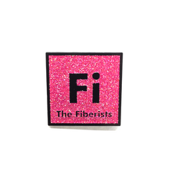 1.25" Fiberists Pin Glitter Pink