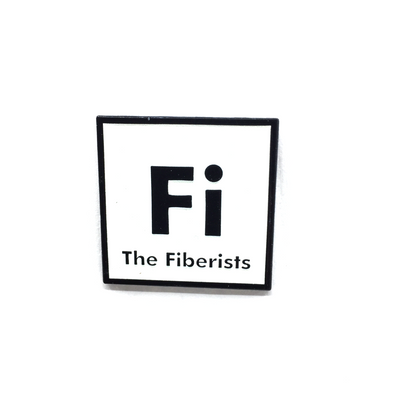 1.25" Fiberists Pin Glow-In-The-Dark White