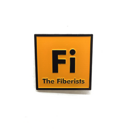 1.25" Fiberists Pin Orange