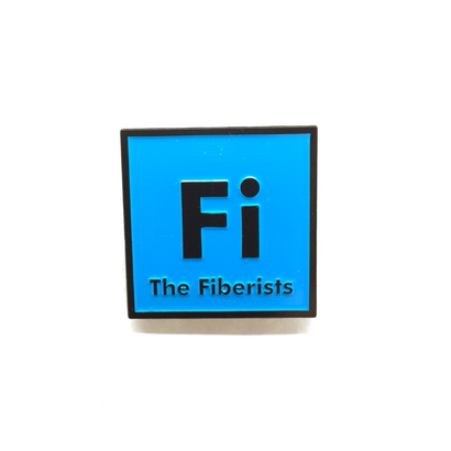 1.25" Fiberists Pin Blue