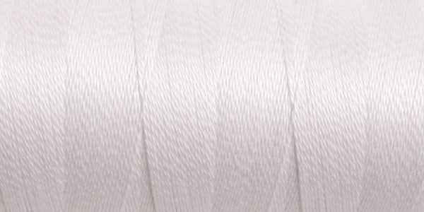 101 Mercerised Cotton 5/2 Bleached White - 200gm cone