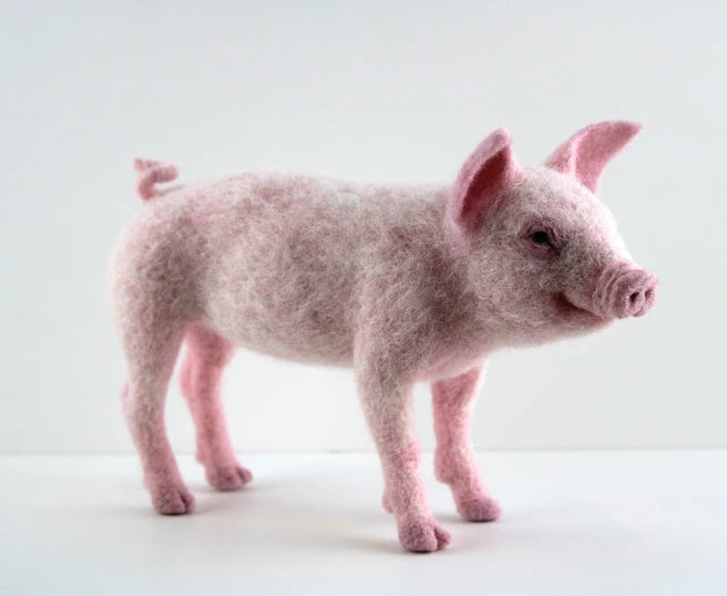 Pippin The Pig  Needle Felting Kit – The Fiberists